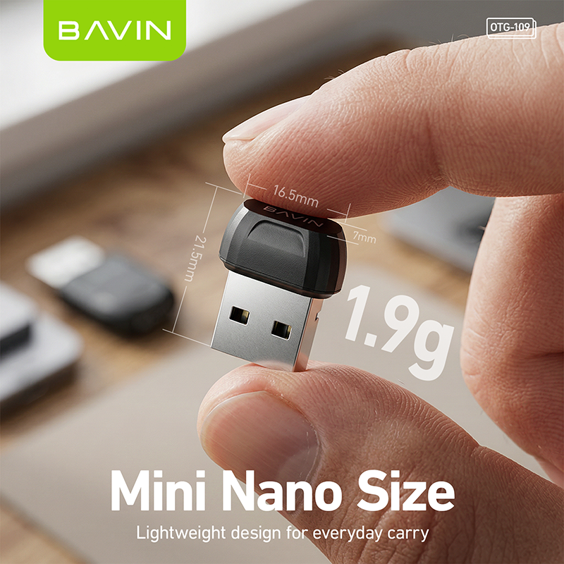 BAVIN O109 Mini USB Bluetooth Dongle Adapter for Wireless Speaker/Mouse/Keyboard/Headphones