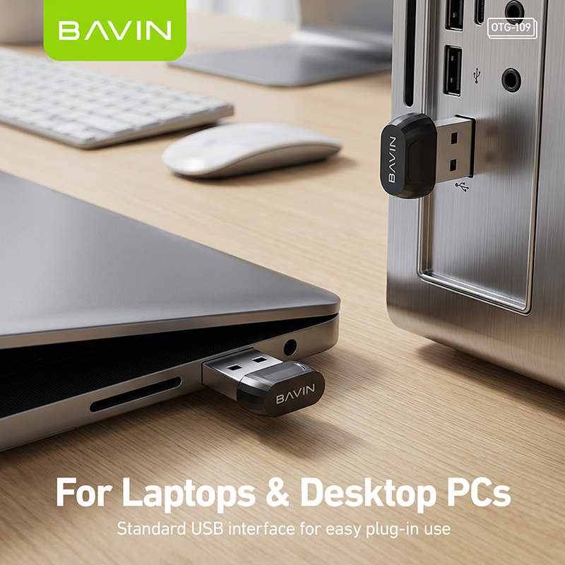 BAVIN O109 Mini USB Bluetooth Dongle Adapter for Wireless Speaker/Mouse/Keyboard/Headphones