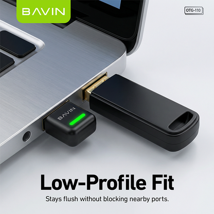 BAVIN O110 Bluetooth 6.0 OTG Adapter Receiver & Transmitter for Headphone/Speaker/Keyboard/Mouse