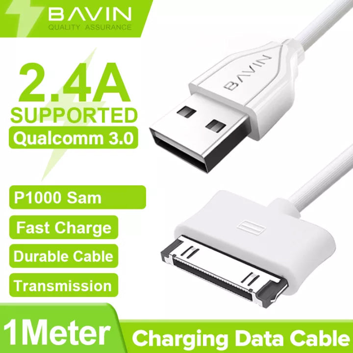 BAVIN U-CB071 QC3.0 Fast Charging Cable 18W/30W/60W Micro iPhone Type-C/V3 Mini USB iPhone 4S & P1000 0.5m-2m 2.4A Data Transfer