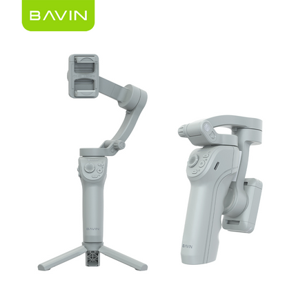 BAVIN P30/P31 Foldable Phone 3-Axis Gimbal Stabilizer w/Tripod/Fill Light/AI Smart Face Tracking