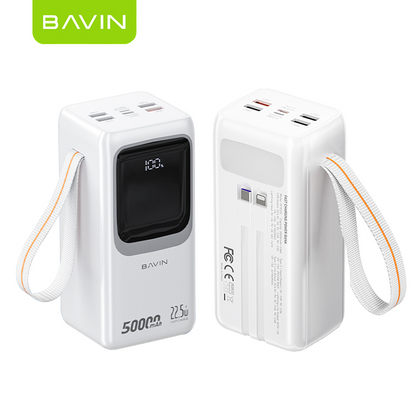 BAVIN Y-PC1032 50000mAh Fast Charging Powerbank w/ Built-in Cable
