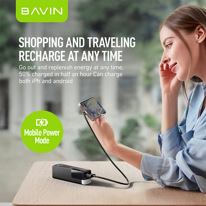 BAVIN Y-PC1053 5000mAh 3 IN 1 Portable Fast Charging Powerbank