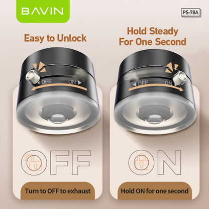 BAVIN D-S-PS78 Portable Magnetic Phone Holder w/ Vacuum Grip & Multi-Angle Adjustment