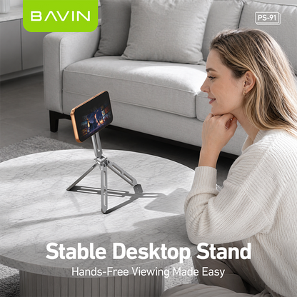 BAVIN PS91 3in1 Magnetic Phone Holder Tripod Mount Portable Foldable Handheld Stand for iPhone 17, Android