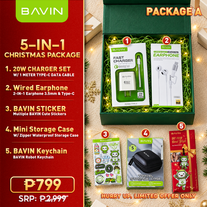 BAVIN Christmas Gift Set Ready-to-Gift | Gift Box,Bag & Card Included for Family, Friends,Colleagues