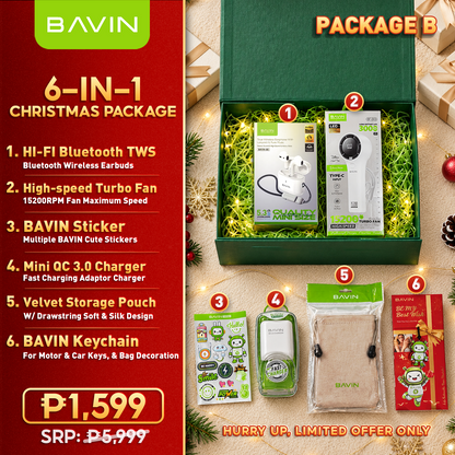 BAVIN Christmas Gift Set Ready-to-Gift | Gift Box,Bag & Card Included for Family, Friends,Colleagues