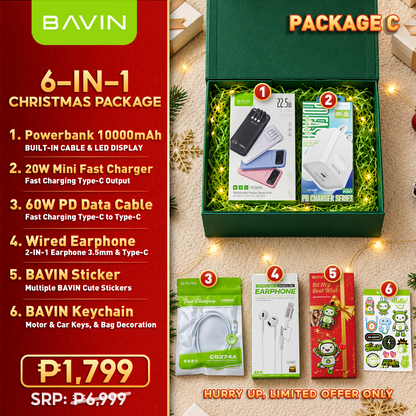 BAVIN Christmas Gift Set Ready-to-Gift | Gift Box,Bag & Card Included for Family, Friends,Colleagues