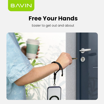 BAVIN E-BE16 Adjustable Phone Lanyard Wrist Strap for Anti-Loss & Fall Prevention
