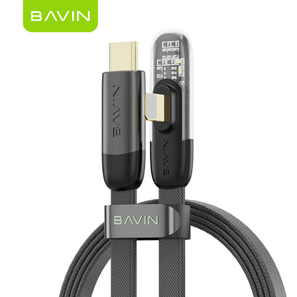 BAVIN U-CB281-XX 30W PD Fast Charging Cable 1.2m Braided Cord Design For Gaming
