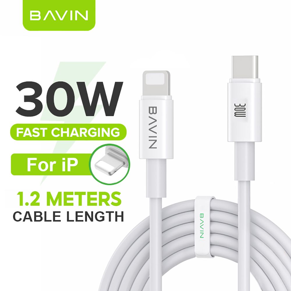 BAVIN U-CB253 60W 30W 18W 12W Fast Charging & Data Transfer 1.2/2m Cable For Micro Type-C iPhone