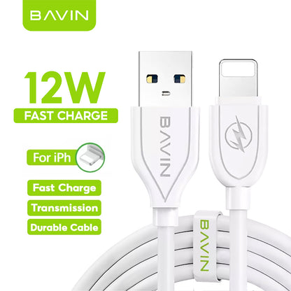 BAVIN U-CB071 QC3.0 Fast Charging Cable 18W/30W/60W Micro iPhone Type-C/V3 Mini USB iPhone 4S & P1000 0.5m-2m 2.4A Data Transfer