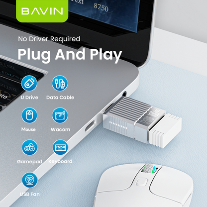 BAVIN U-O-65 120W Plug & Play Adapter w/ 10Gbps USB 3.1 O67 O68 O69 O70