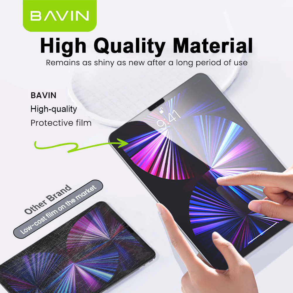 BAVIN S-Q17 One-Click Tempered Glass for iPad Mini, Air & Pro Series