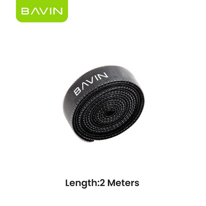 BAVIN Cable Organizer Velcro Strap Wire Winder 14.2cm–5M Nylon Cord Holder for Earphones USB AUX Mouse Cables