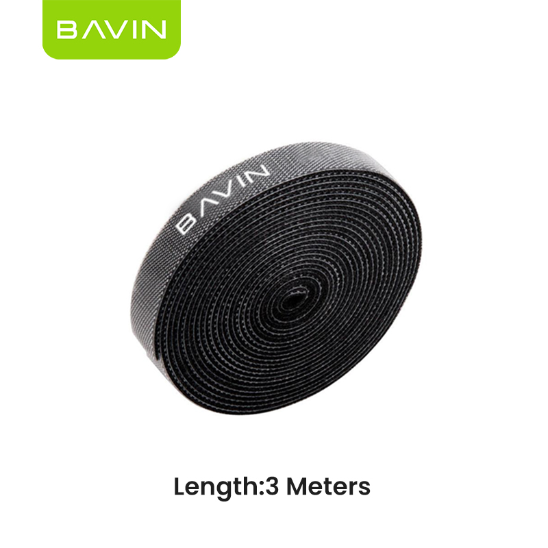 BAVIN Cable Organizer Velcro Strap Wire Winder 14.2cm–5M Nylon Cord Holder for Earphones USB AUX Mouse Cables