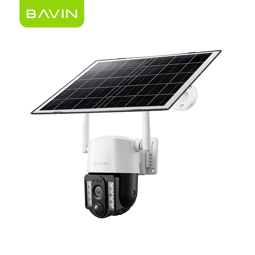 BAVIN SC802/SC803 Solar-Powered Outdoor Pan Wireless Security CCTV Camera 5MP HD PTZ Camera