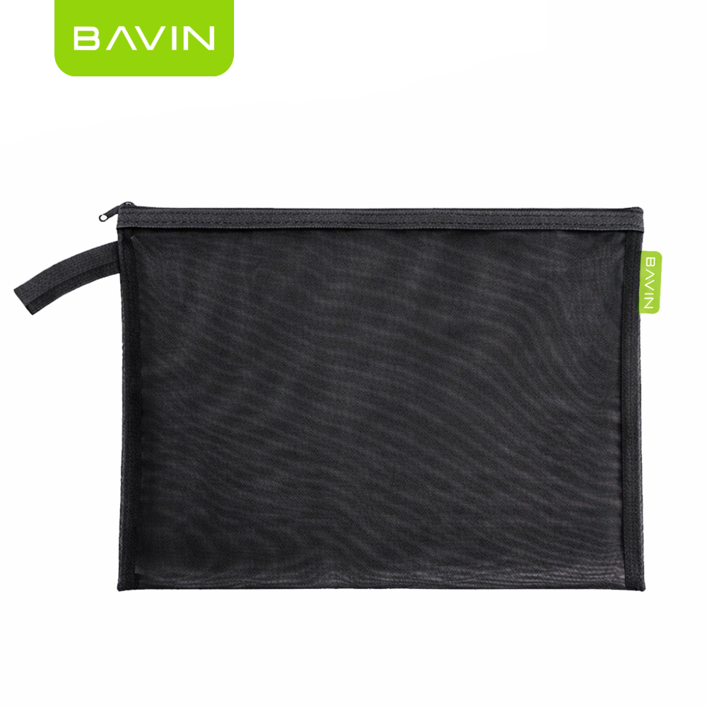 BAVIN BE17 Multi-functional Nylon Mesh Pouch Organizer Transparent Bag w/ Zipper