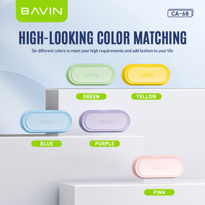 BAVIN CA68 Desktop Cable Storage Cord Wrapper Cable Wire Cord Organizer Winder Cable Management Clip