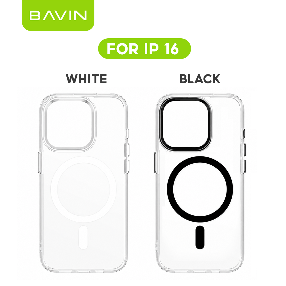BAVIN YX304 Magnetic Suction Phone Case w/ Built-in Magnetic Ring | Drop Protection, Dustproof Compatible for iPhone 11-17 Series