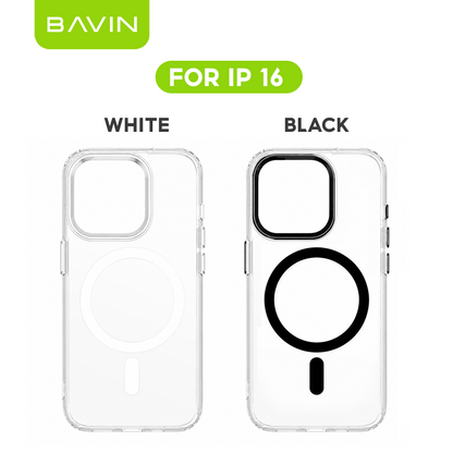 BAVIN YX304 Magnetic Suction Phone Case w/ Built-in Magnetic Ring | Drop Protection, Dustproof Compatible for iPhone 11-17 Series