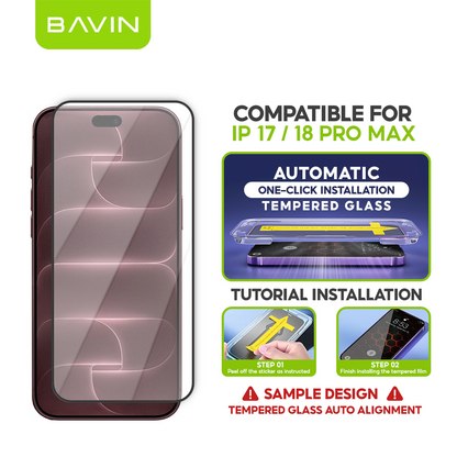 BAVIN Q3 One Click Series Screen Protector Tempered Glass Full Screen for iPhone X/XS/11/12/13/14/15/16/16E/17 Series