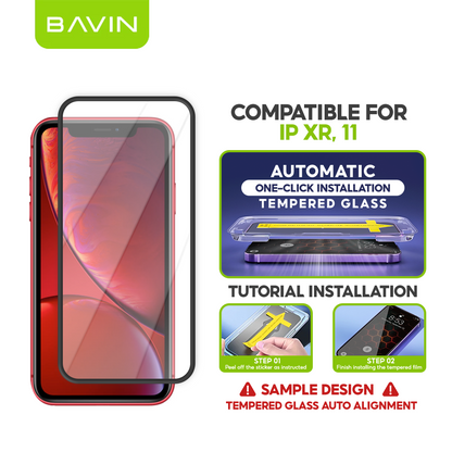 BAVIN Q11 One Click Screen Protector Privacy Tempered Glass for iPhone X/XS/11/12/13/14/15/16/17 Series