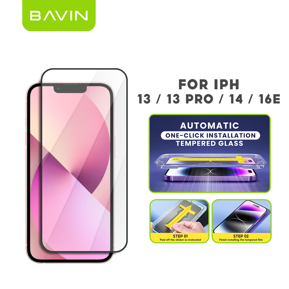 BAVIN Q3 One Click Series Screen Protector Tempered Glass Full Screen for iPhone X/XS/11/12/13/14/15/16/16E/17 Series