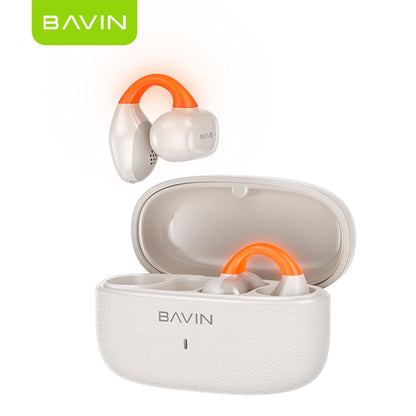 BAVIN HB-BA-102 Open-Ear TWS Bluetooth Earbuds w/ LED Light, Touch Controls, AI Voice Assistant & Translation