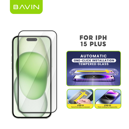 BAVIN Q3 One Click Series Screen Protector Tempered Glass Full Screen for iPhone X/XS/11/12/13/14/15/16/16E/17 Series
