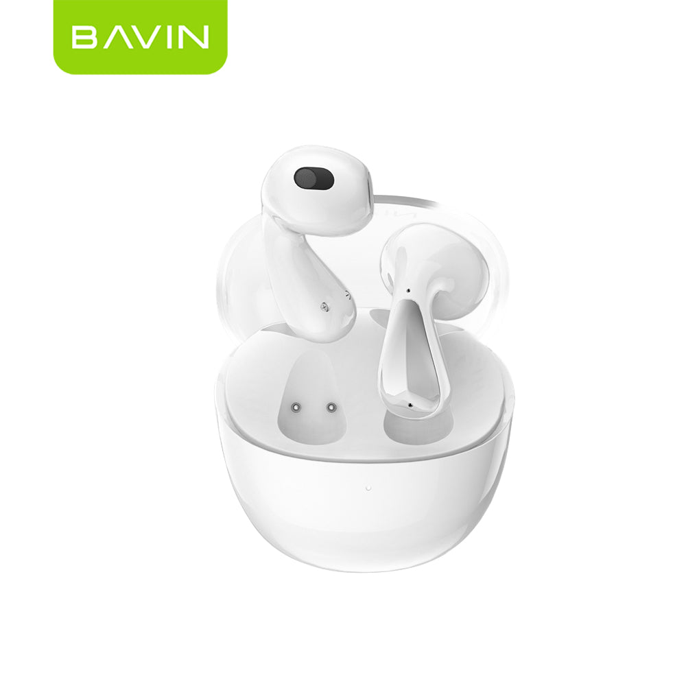 BAVIN HB-BA-65 Wireless Bluetooth 5.3 Earbuds | Hi-Fi Stereo Audio | Built-in Mic | 4H Music Time | Type-C Charging