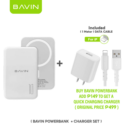 BAVIN Y-PC029P 5000mAh / 10000mAh Wireless Fast Charging Powerbank w/ USB-C Input/Output