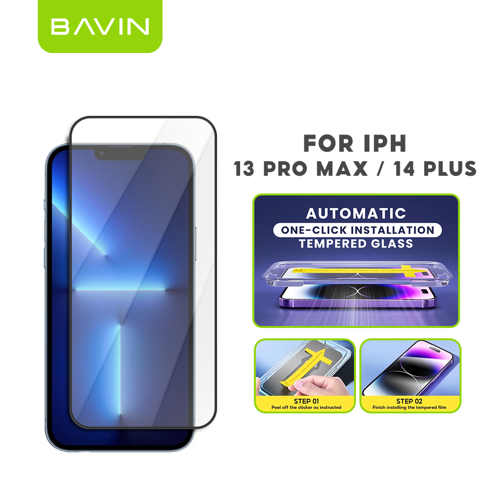 BAVIN Q3 One Click Series Screen Protector Tempered Glass Full Screen for iPhone X/XS/11/12/13/14/15/16/16E/17 Series