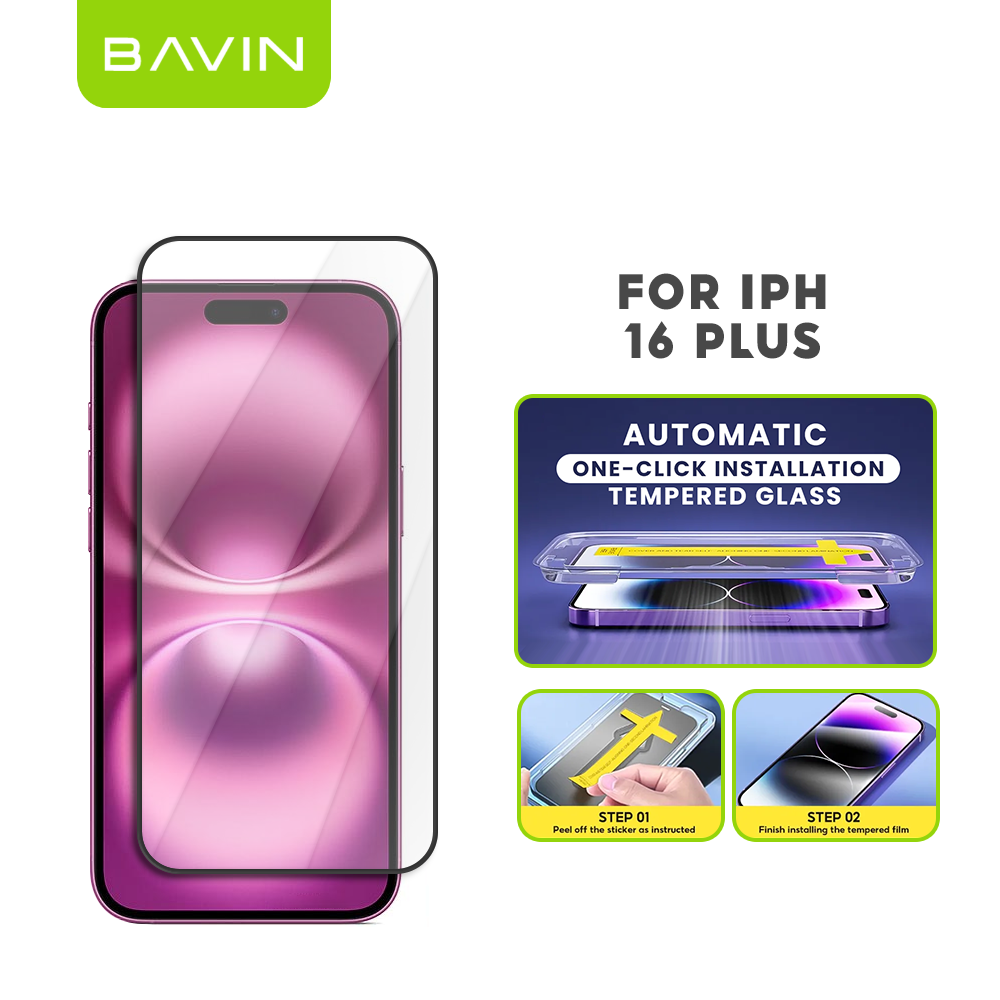 BAVIN Q3 One Click Series Screen Protector Tempered Glass Full Screen for iPhone X/XS/11/12/13/14/15/16/16E/17 Series