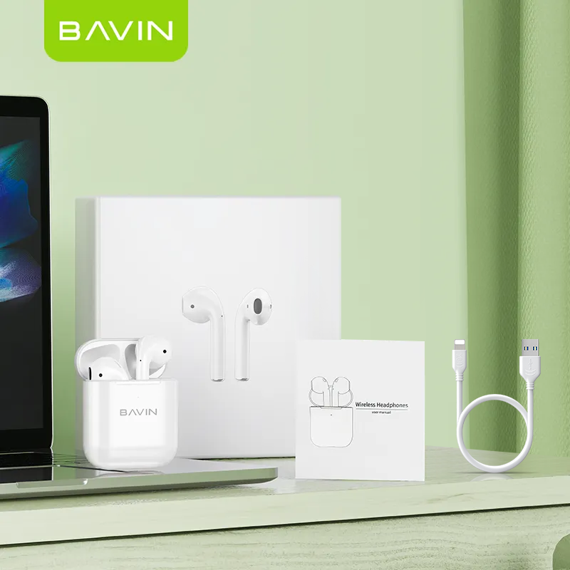 BAVIN BA32 Bluetooth Wireless Earbuds High Stereo Sound & Touch Control | TWS AI Smart QR Code