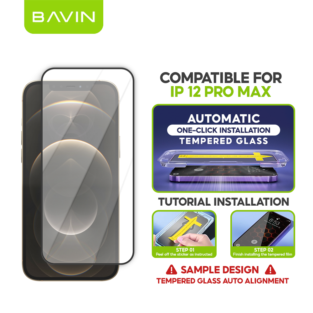 BAVIN Q3 One Click Series Screen Protector Tempered Glass Full Screen for iPhone X/XS/11/12/13/14/15/16/16E/17 Series