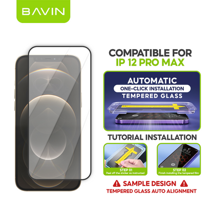 BAVIN Q3 One Click Series Screen Protector Tempered Glass Full Screen for iPhone X/XS/11/12/13/14/15/16/16E/17 Series