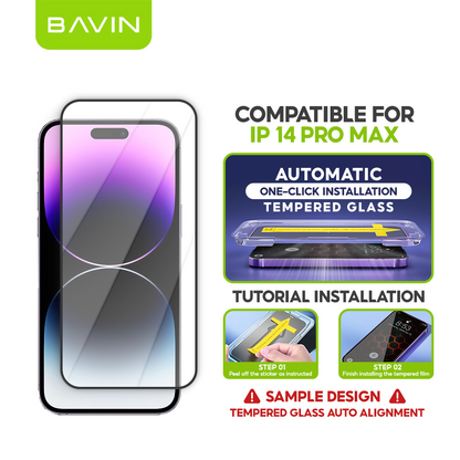 BAVIN Q3 One Click Series Screen Protector Tempered Glass Full Screen for iPhone X/XS/11/12/13/14/15/16/16E/17 Series
