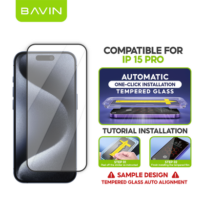 BAVIN Q3 One Click Series Screen Protector Tempered Glass Full Screen for iPhone X/XS/11/12/13/14/15/16/16E/17 Series