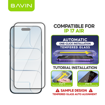 BAVIN Q3 One Click Series Screen Protector Tempered Glass Full Screen for iPhone X/XS/11/12/13/14/15/16/16E/17 Series