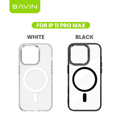 BAVIN YX304 Magnetic Suction Phone Case w/ Built-in Magnetic Ring | Drop Protection, Dustproof Compatible for iPhone 11-17 Series