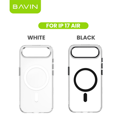 BAVIN YX304 Magnetic Suction Phone Case w/ Built-in Magnetic Ring | Drop Protection, Dustproof Compatible for iPhone 11-17 Series