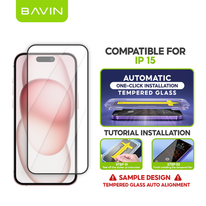 BAVIN Q3 One Click Series Screen Protector Tempered Glass Full Screen for iPhone X/XS/11/12/13/14/15/16/16E/17 Series