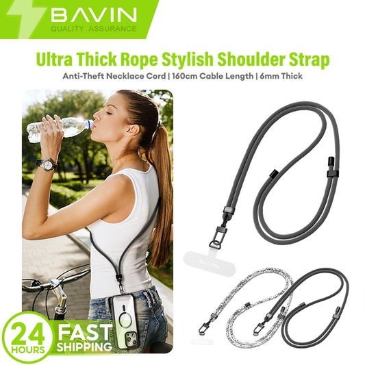 BAVIN BE15 Mobile Phone Strap Lanyard Phones Adjustable with 160cm Long Thick Cross-body Shoulder
