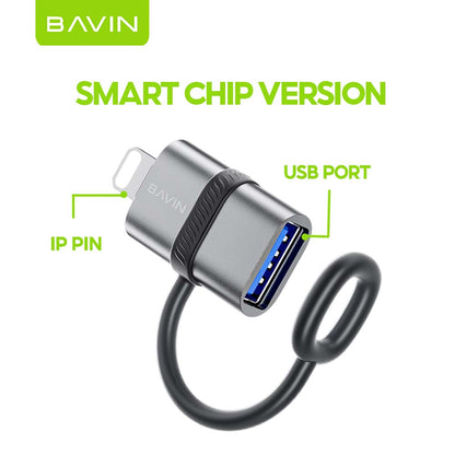 BAVIN O99 OTG Adapter USB / Type-C Port Converter 480Mbps High-Speed Data Transfer for Type-C, iPhone & Micro Devices