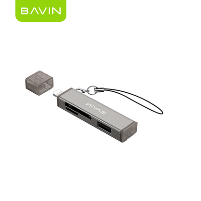 BAVIN O92 3-in-1 USB2.0 Portable Card Reader TF + SD + USB OTG w/480Mbps For Laptop, Smartphone, Tablet & OTG Supported