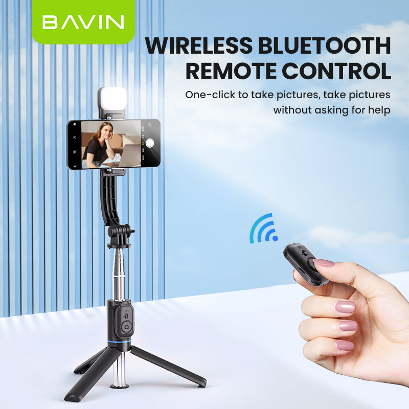 BAVIN D-Z-P11 Wireless Bluetooth Selfie Stick Tripod