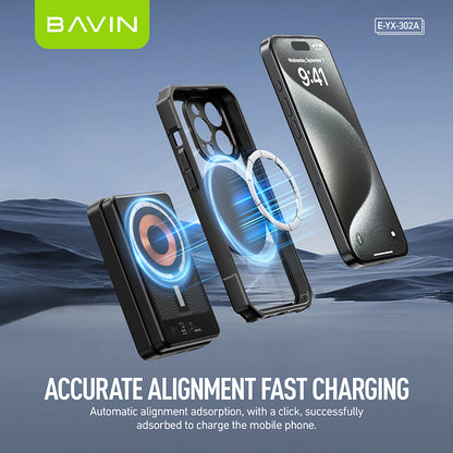 BAVIN YX302A Magnetic Phone Case Shock Proof w/ 360 Rotatable Phone Ring Case Suitable for iPhone 14-15