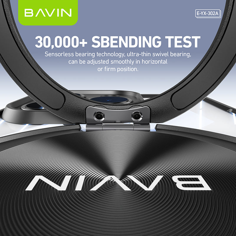 BAVIN YX302A Magnetic Phone Case Shock Proof w/ 360 Rotatable Phone Ring Case Suitable for iPhone 14-15