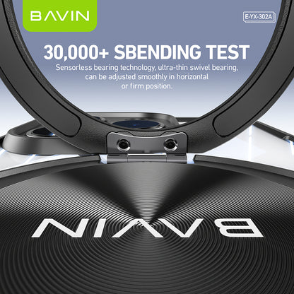 BAVIN YX302A Magnetic Phone Case Shock Proof w/ 360 Rotatable Phone Ring Case Suitable for iPhone 14-15